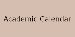 Academic Calendar